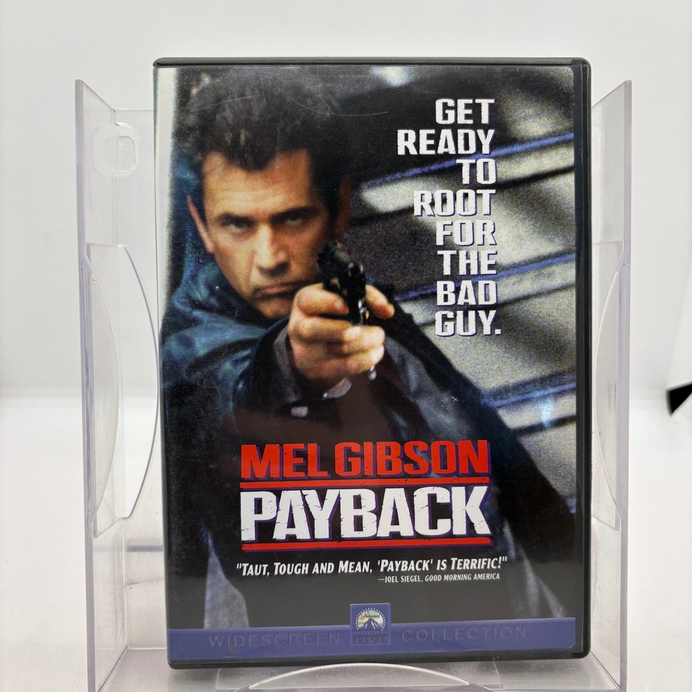 Payback DVD 1999 Mel Gibson Widescreen Collection Action Thriller Crime Movie